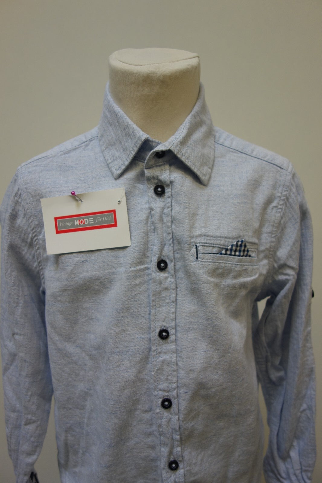 EK3636 Jungen Hemd vonnTom Tailor, blau, Gr. 128/1341