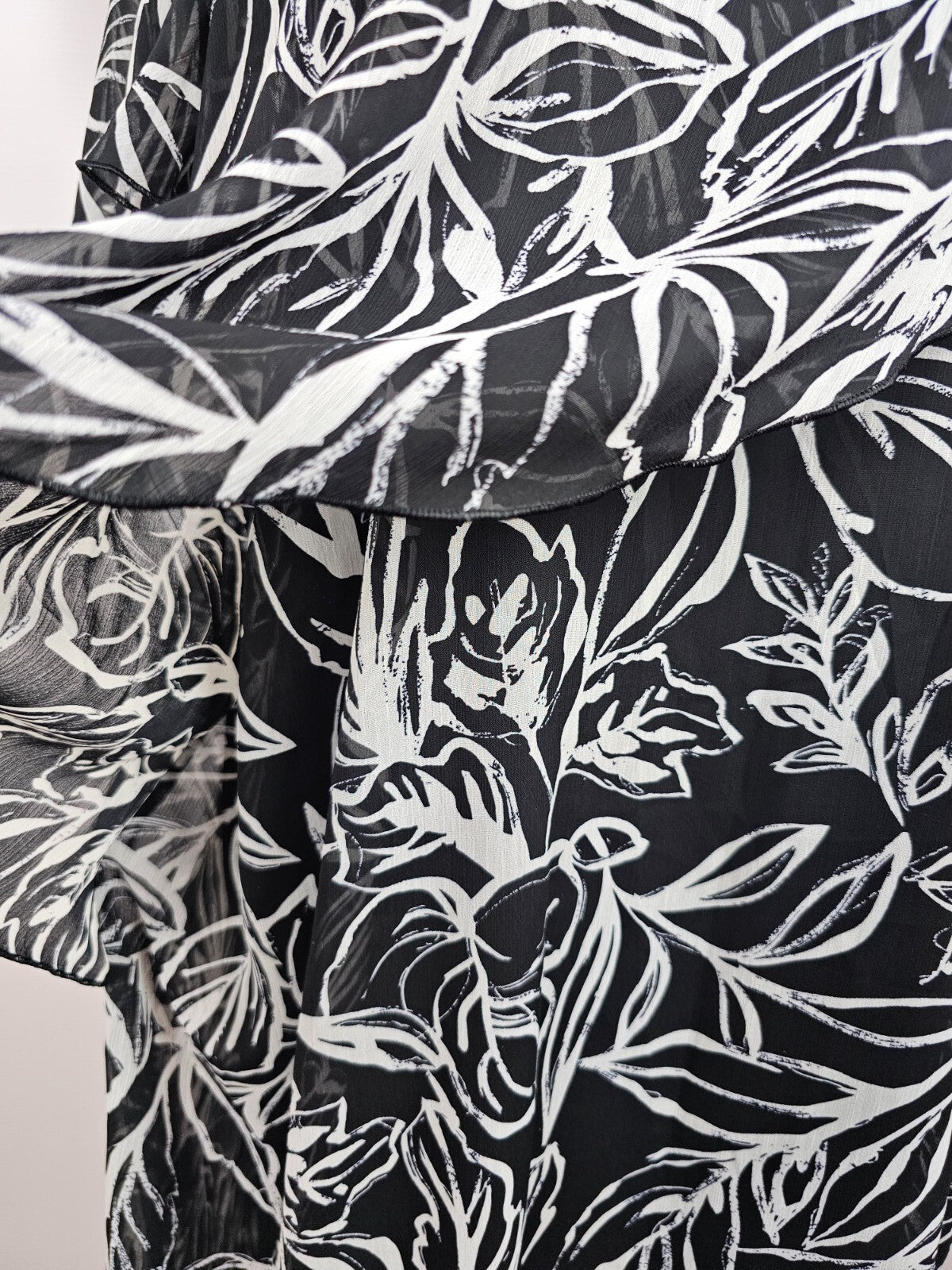 EK5694 Damen Kleid von m.collection, schwarz/weiß, Gr. 293