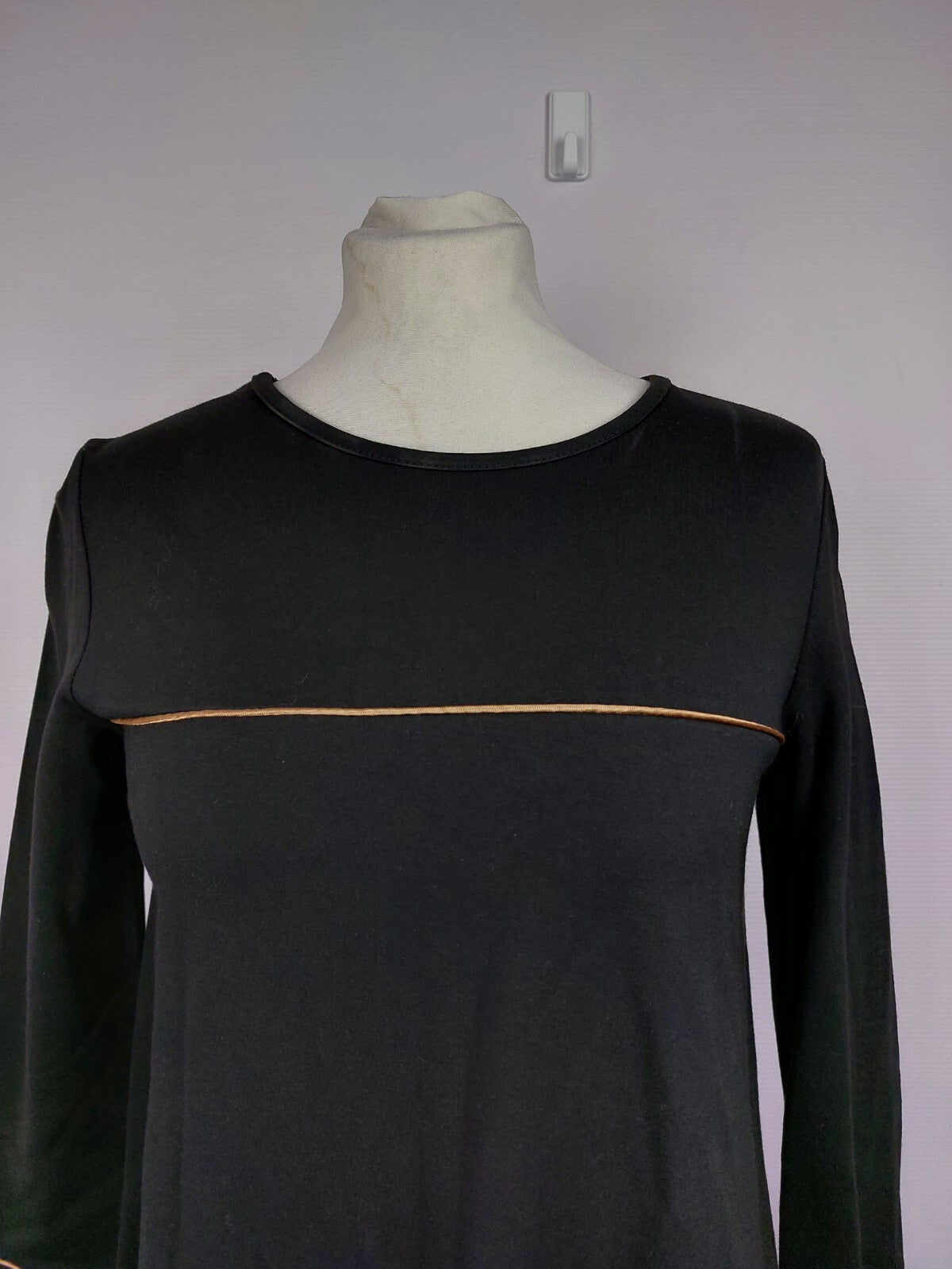 EK4917 Damen Kleid made in Italy, schwarz, Gr. S2