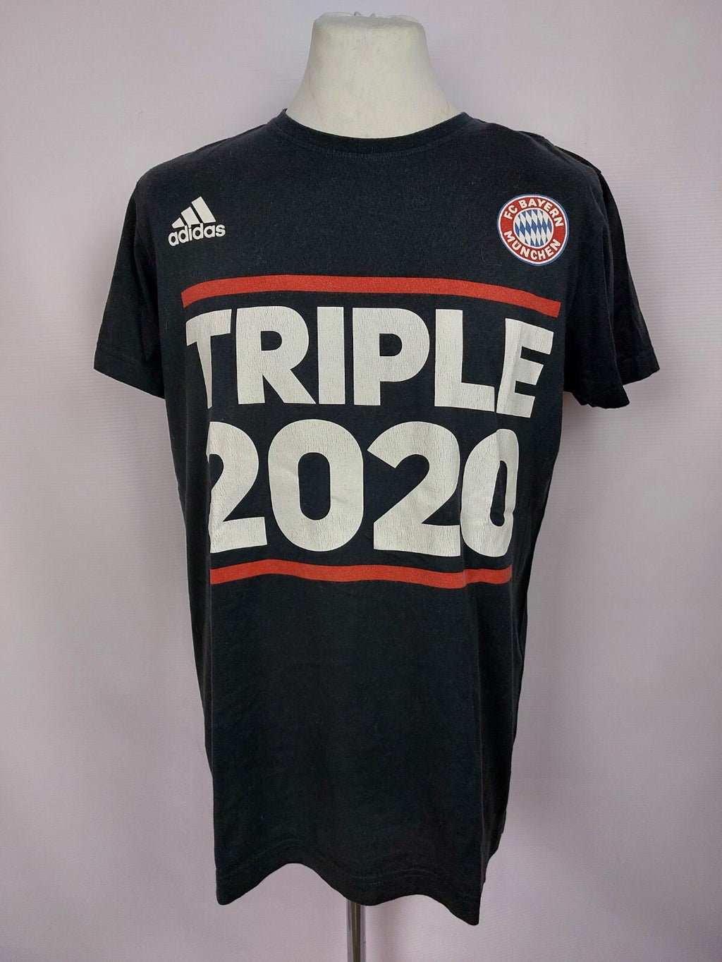 EK4783 Herren Fußball T-Shirt von Adidas, schwarz, Gr.L Fc Bayern München0