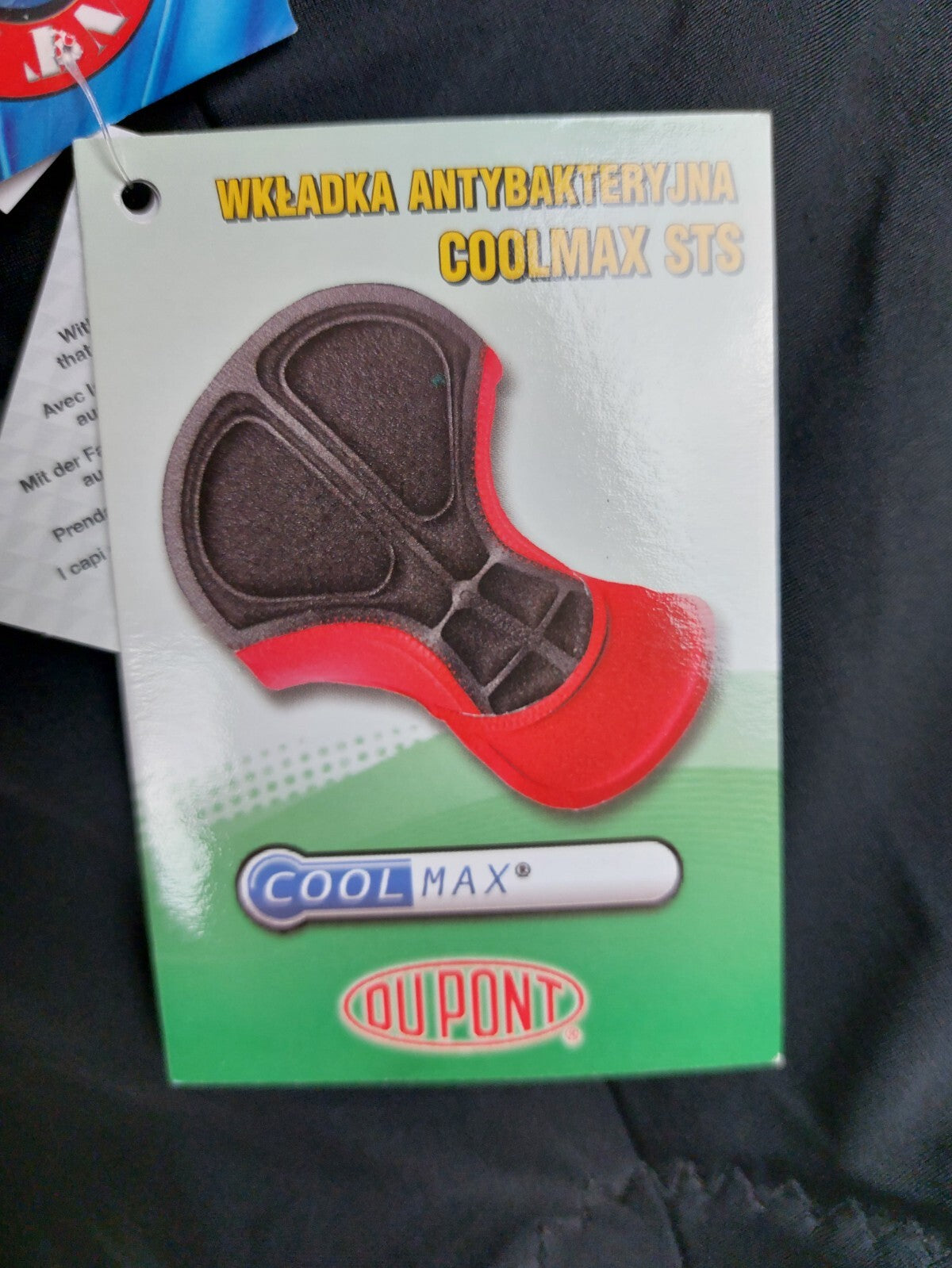 EK0571 Herren Radlerhose von Du Pont, rot-schwarz, Gr.S5