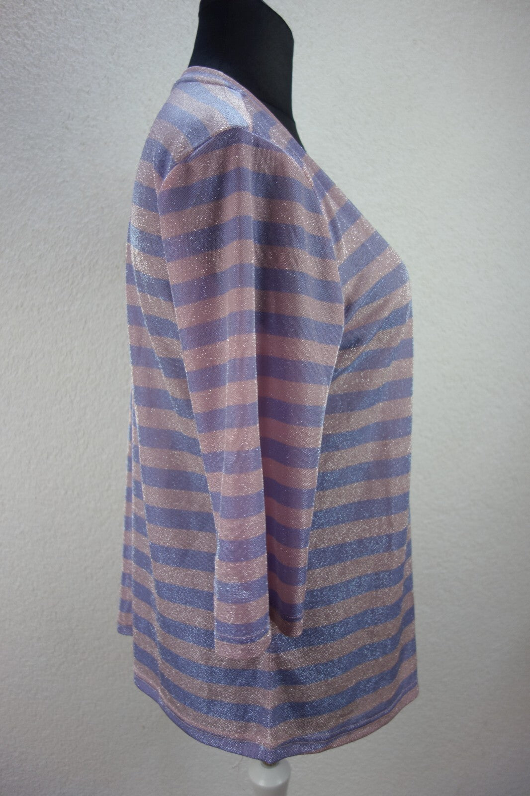 EK4090 Damen Shirt von glam, gestreift, glitzernd, Gr. 483
