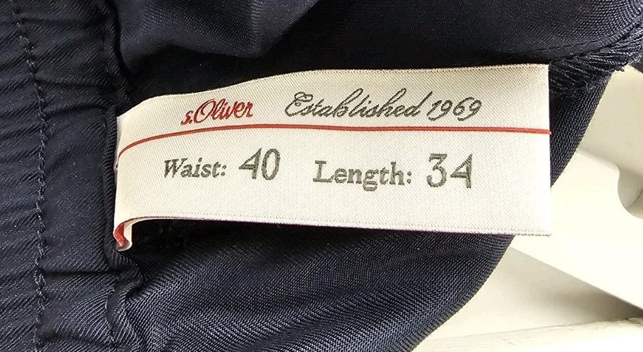 EK11106 Damen Hose S.Oliver Gr.XL Blau Hosenbund 40cm2