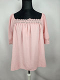 EK0579 Damen Bluse SheIn Curve, rosa, Gr. XL0