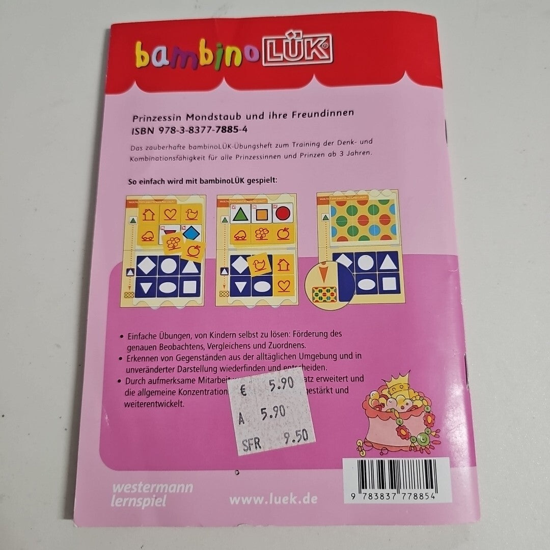 EB2067 Prinzessin Mondstaub - Michael Junga bambinoLÜK-Übungsheft1