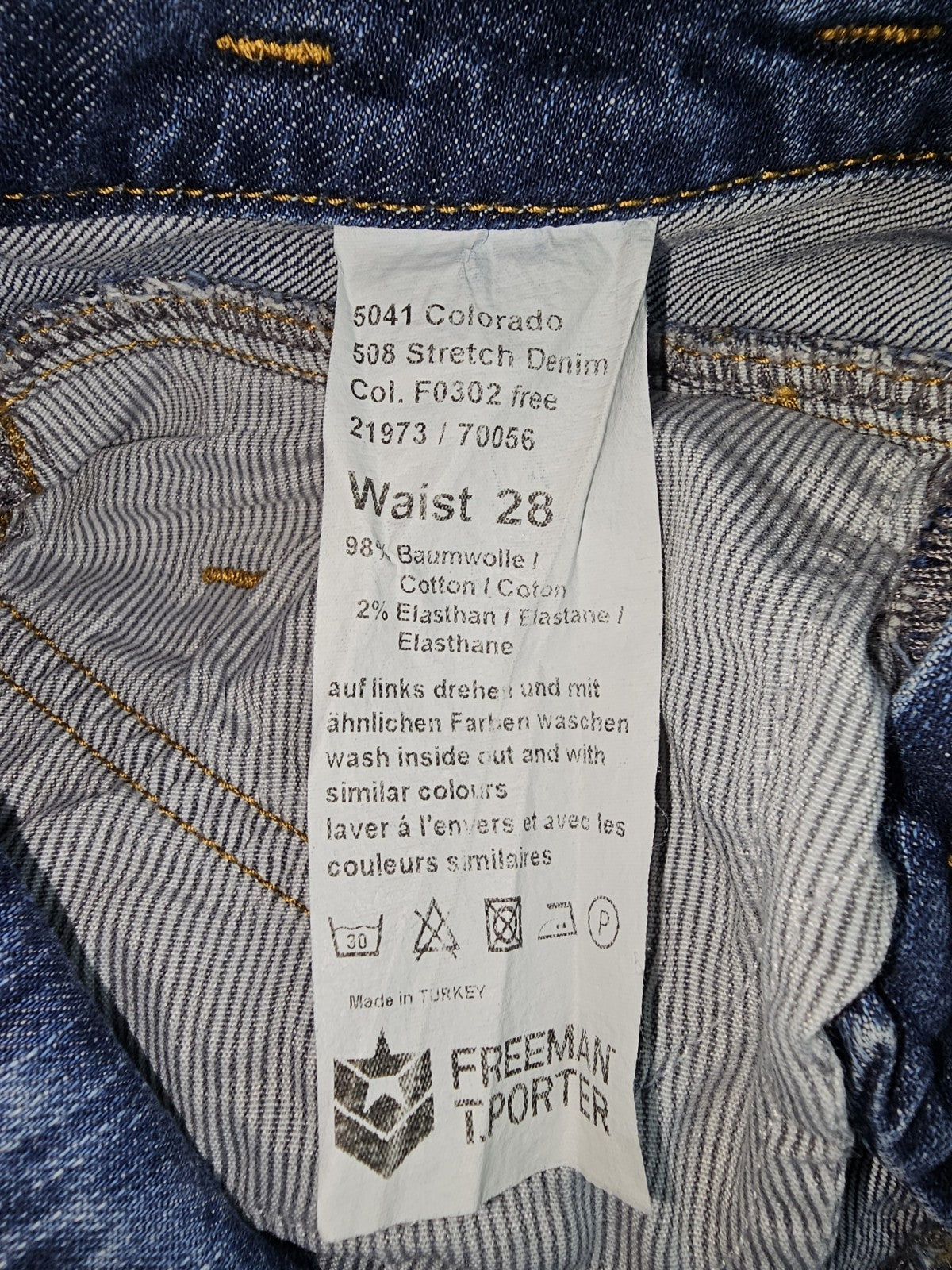 EK8675 Damen Jeans von Freemant.porter, Blau, Gr. 284