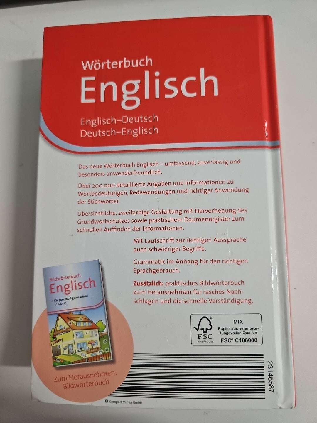 EB1652 Wörterbuch Englisch mit über 200000 Angaben mit Bildwörterbuch 2