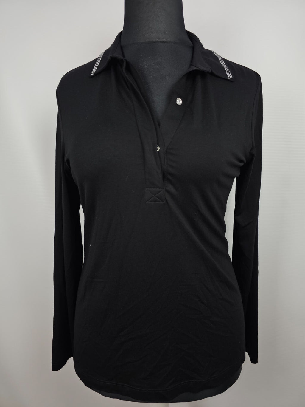 EK5573 Damen Langarmshirt von Alba Moda, schwarz, Gr.404
