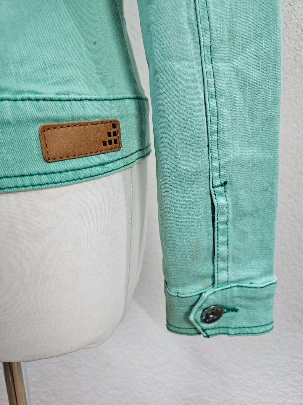 EK2891 Damen Jeansjacke von Street One, grün, Gr. 346