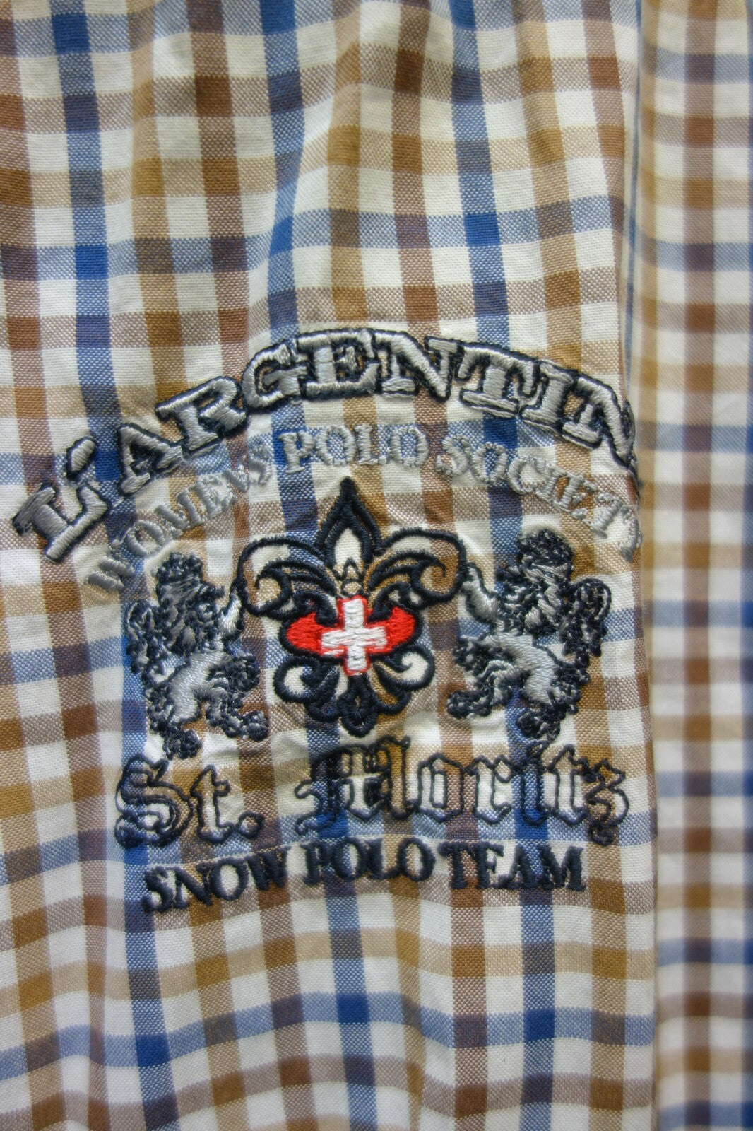 EK0210 Damen Bluse von L´Argentina, kariert, Gr. 384