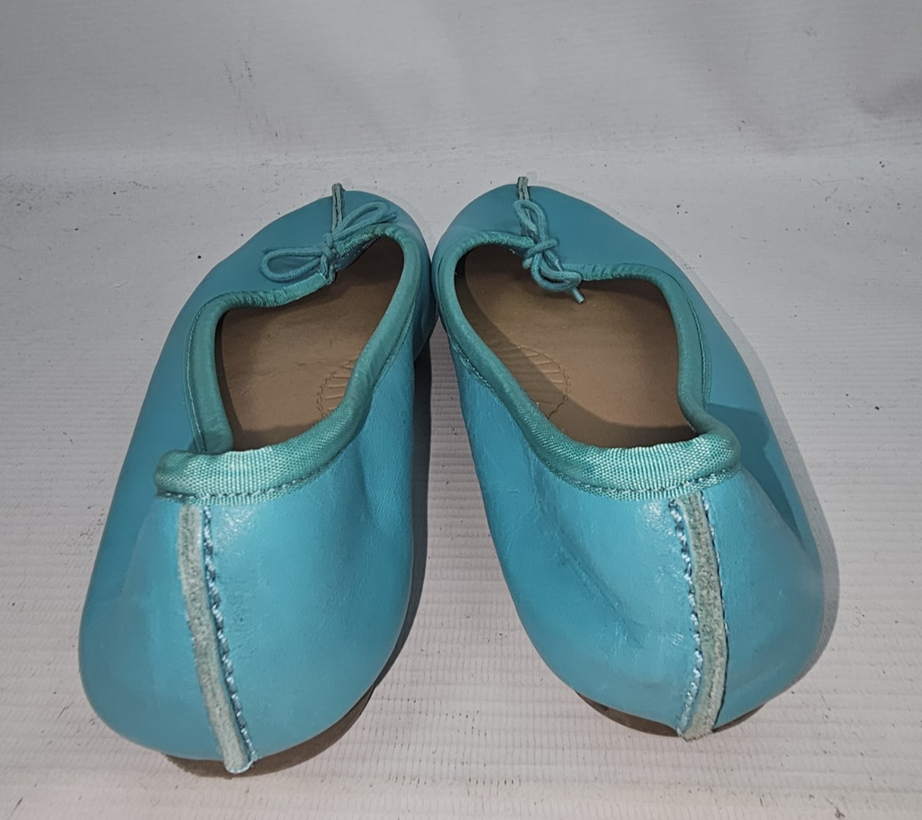ES318 Damen Ballerina von Clanks, Türkis, Gr. 5½2