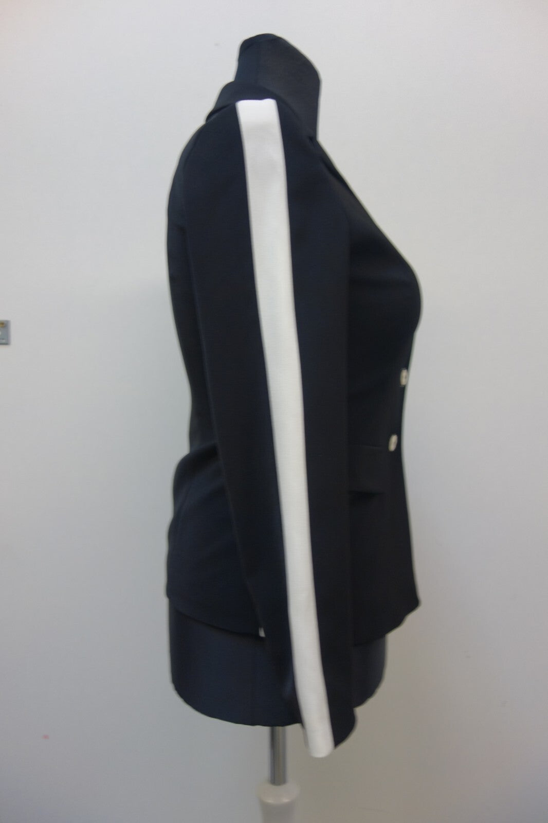 EK2887 Damen Blazer von Patrizia Dini, schwarz mit weiß, Gr. 382