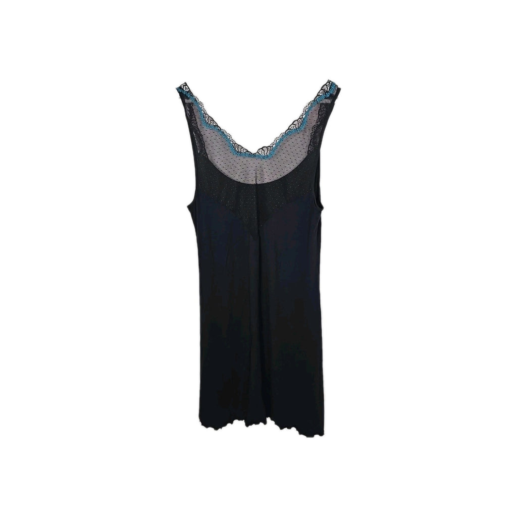 EK6302 Damen Kleid Gr.M Schwarz Brustumfang 34cm Länge 75cm0