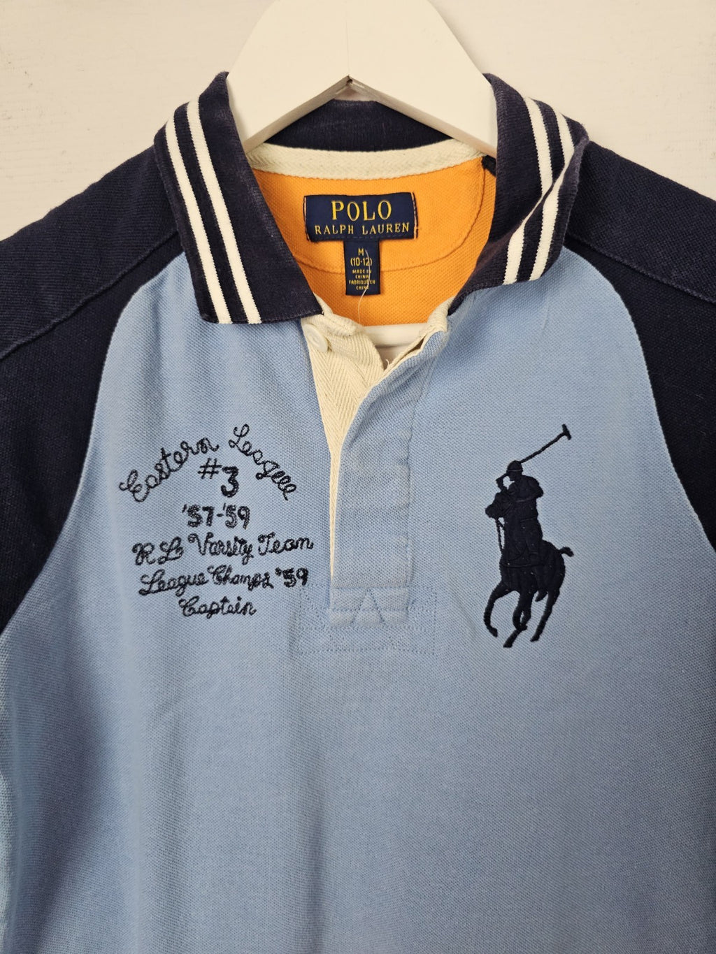 EK8866 Herren Hemd von Polo, Orange/blau, Gr. M1