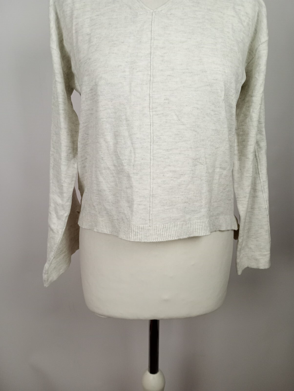 EK5176 Damen Pullover von Etam, weiß/grau, Gr. XS2