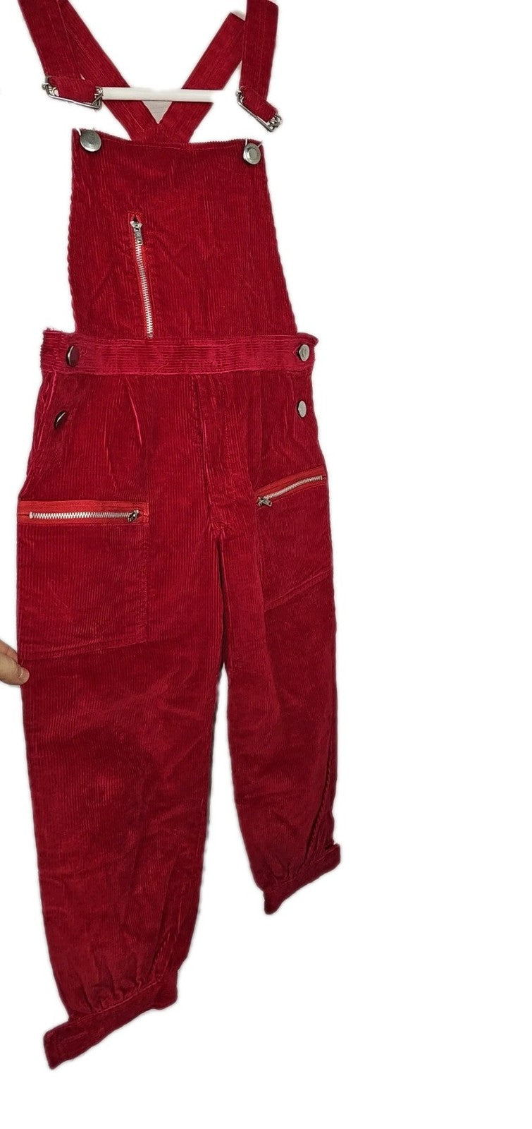 EK11344 Kinder Cord Latzhose von Friendship, Rot, Gr. 1101