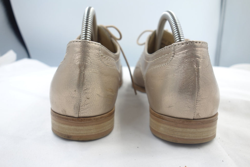 ES0358 Damen Halbschuhe von onmopiano, golden, Gr. 383