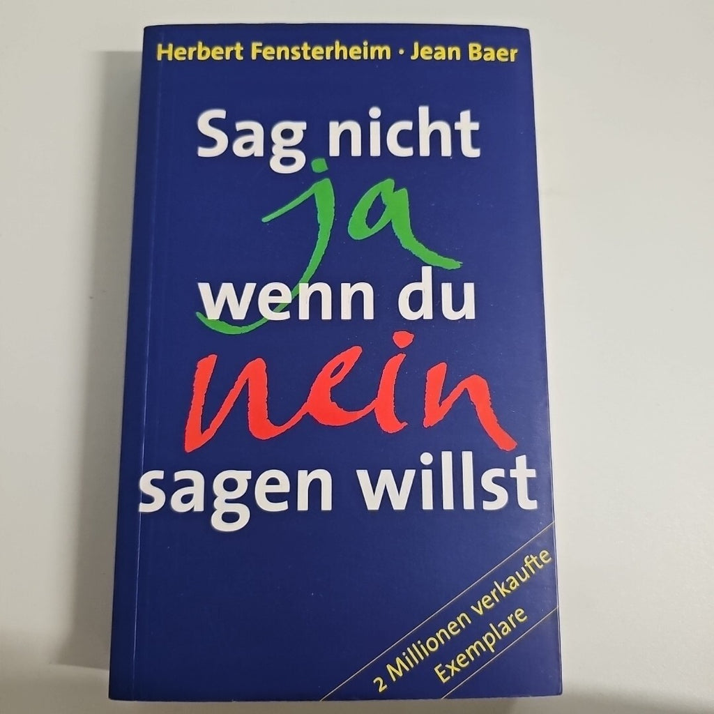 EB2429 Sag nicht ja wenn du nein sagen willst - Herbert Fensterheim - Jean Baer0