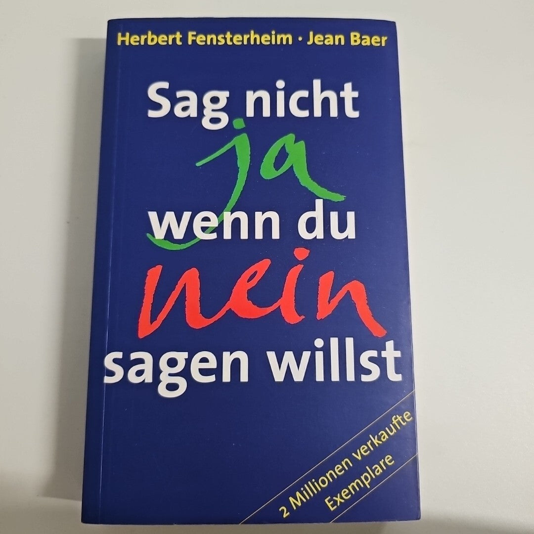 EB2429 Sag nicht ja wenn du nein sagen willst - Herbert Fensterheim - Jean Baer0