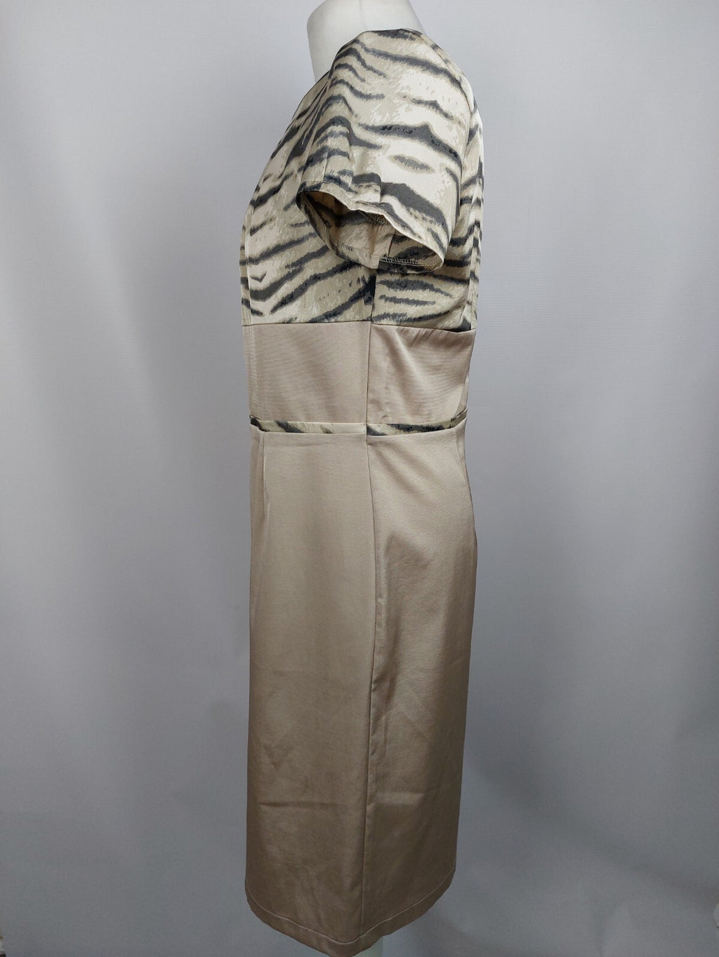 EK5045 Damen Kleid von Yawa, beige/grau, Gr. 423