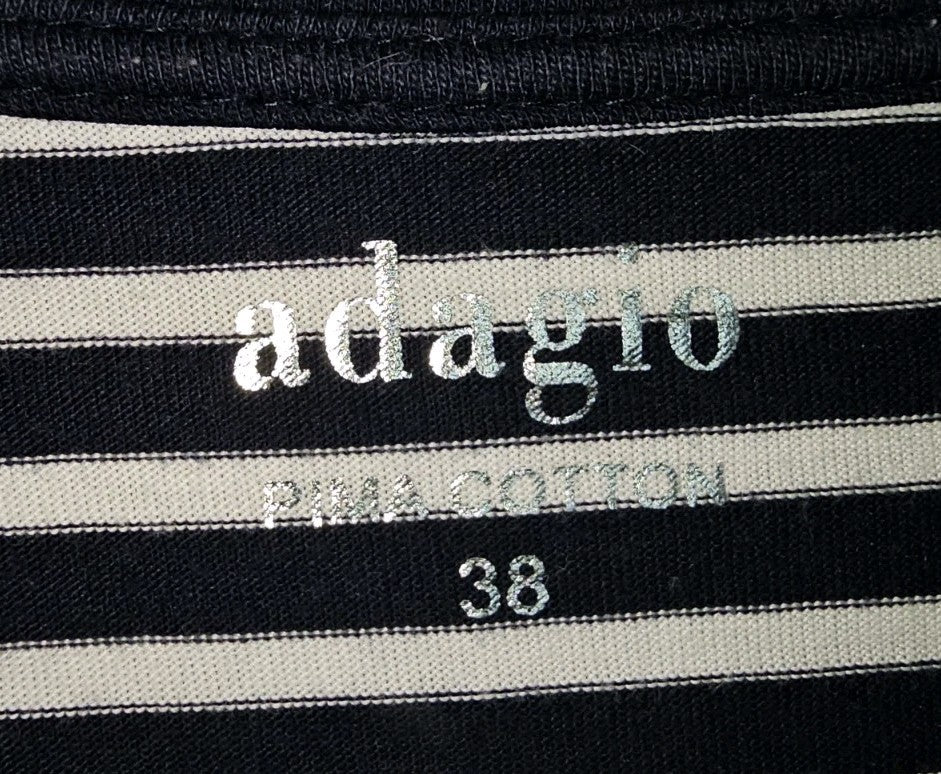 EK8845 Damen T-Shirt von Adagio, schwarz-weiß, Gr.381
