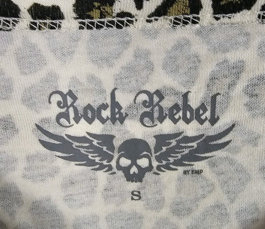 EK10748 Damen T-Shirt Rock Rebel Gr.S Leoparden Muster1