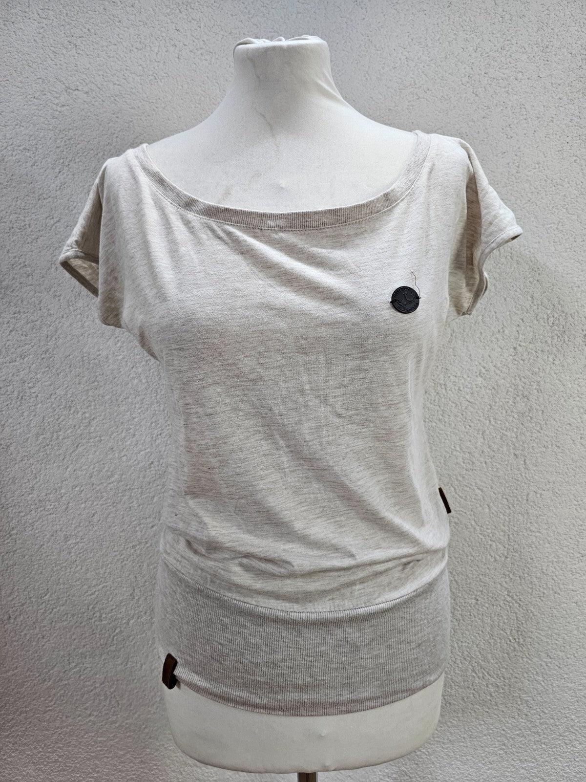 EK5787 Damen T-Shirt von Naketano, beige/weiß, Gr. S0