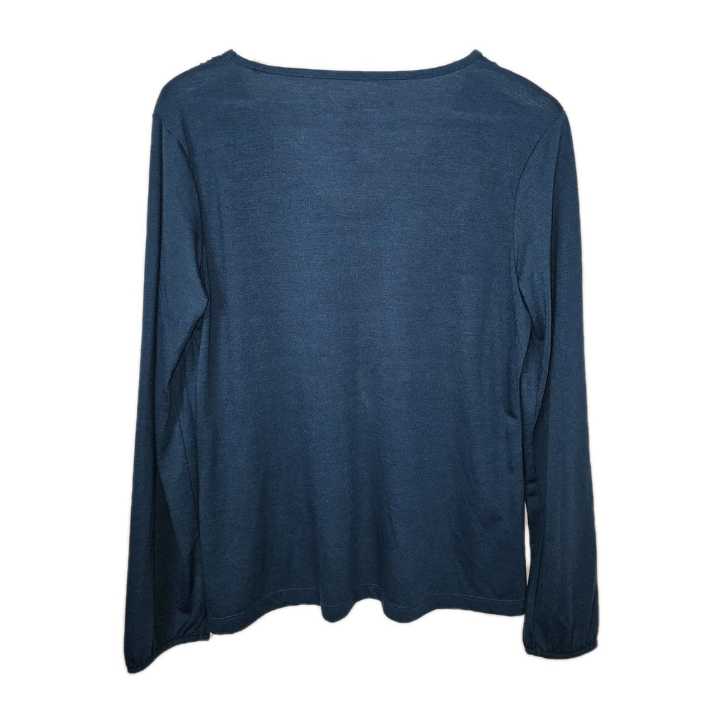 EK8823 Damen Langarmshirt von Tom Tailor, Türkis, Gr.L3