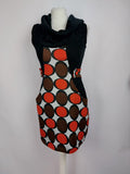EK4547 Damen Kleid von Lindegruen, schwarz-rot, Gr.M0
