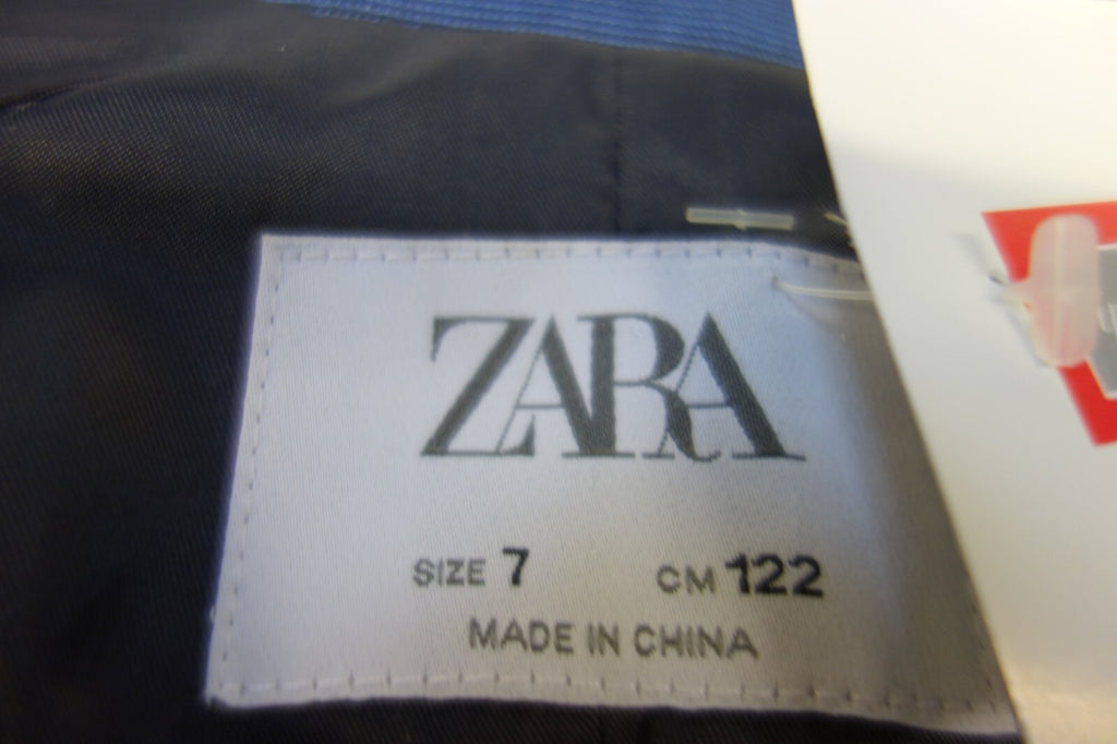EK1875 Jungen Jackett von Zara, blau, Gr. 1224