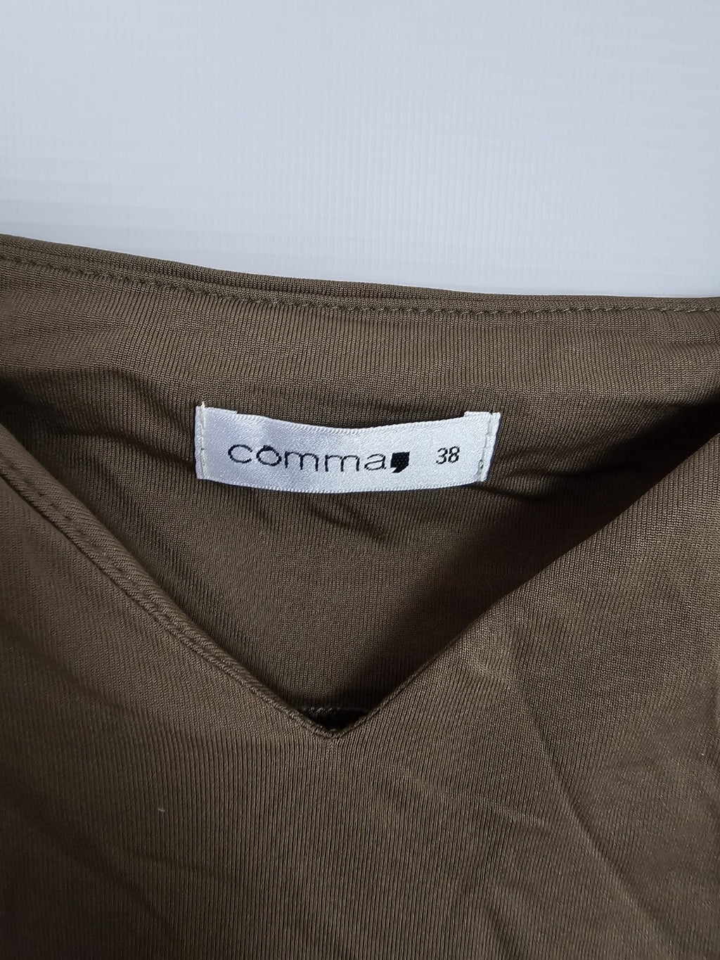 EK8328 Damen Top von Comma, Grün/Braun, Gr. 382