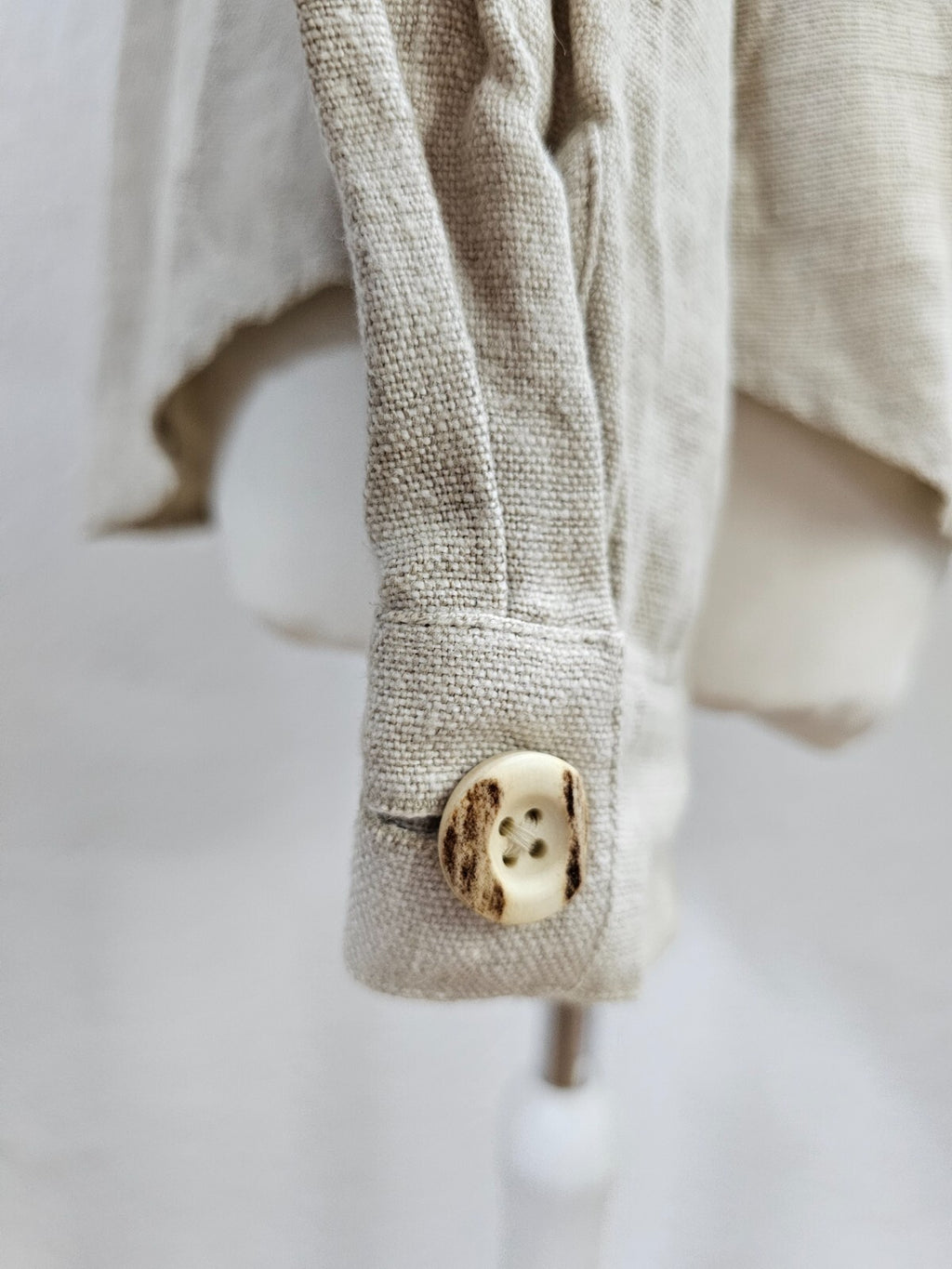 EK5801 Damen Leinenbluse von Feelings, flaxfarben, Gr. 423