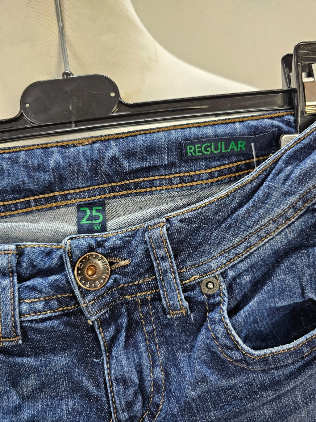 EK6190 Damen Jeans von Benetton, blau, Gr. W252