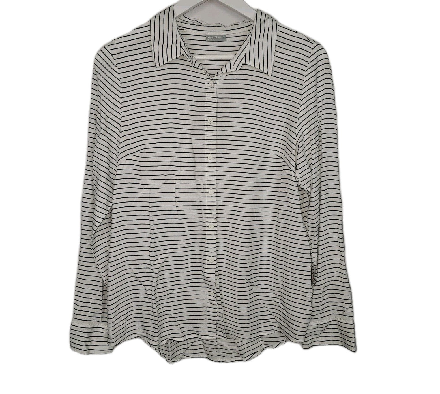 EK10860 Damen Bluse von Laura Torelli, weiß, Gr.S0