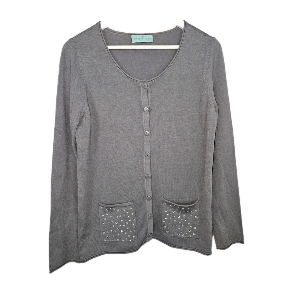 EK9911 Damen Strickjacke von Pfeffinger,  grau, Gr.360