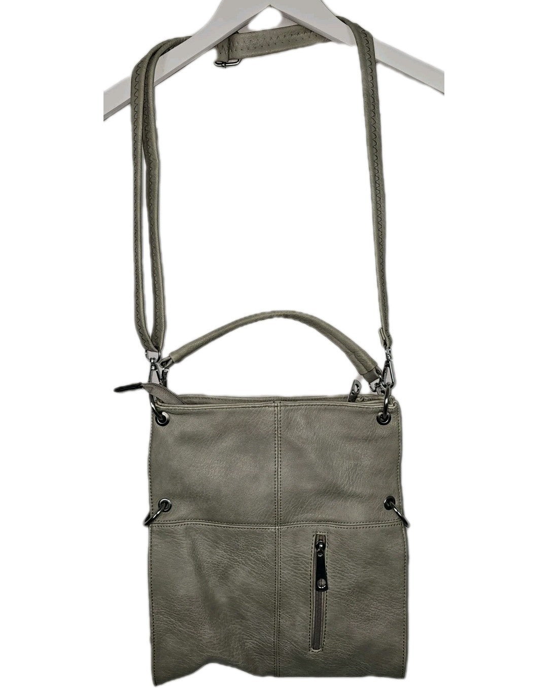 EK9942 Damen Tasche, beige, Mittelgroße Umhängetasche1