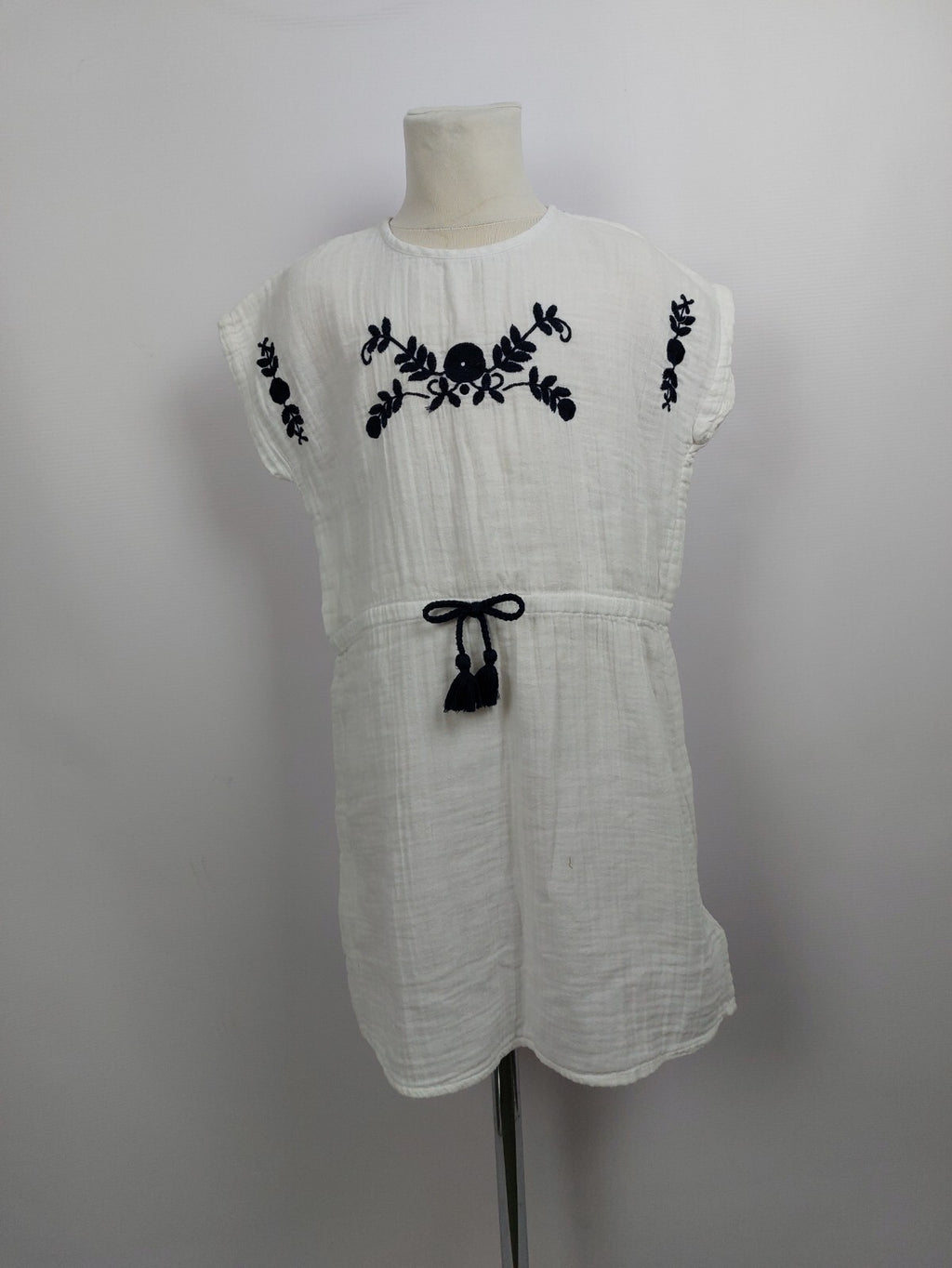 EK4549 Mädchen Kleid von Vertbaudet, weiß, Gr.1380