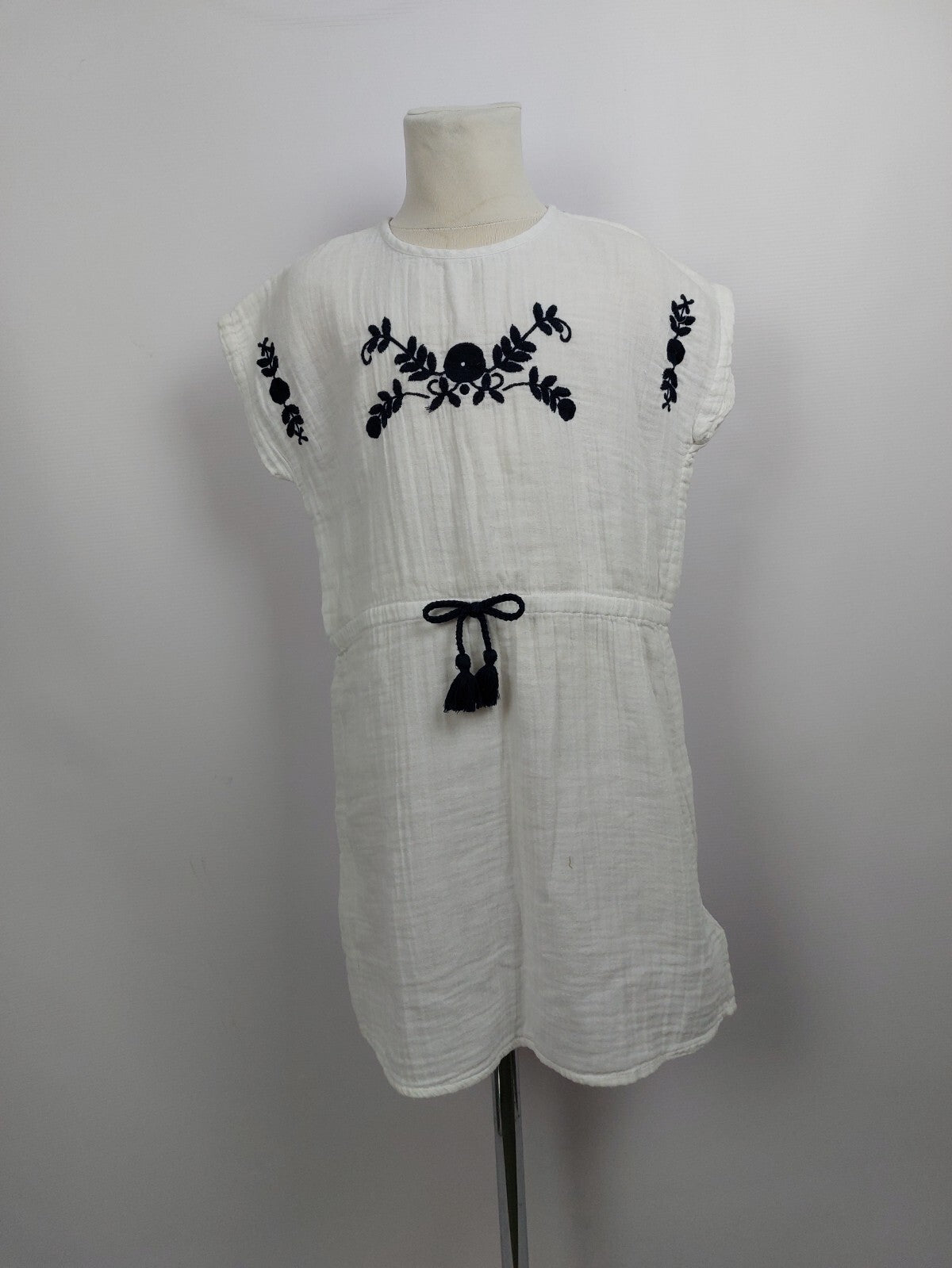 EK4549 Mädchen Kleid von Vertbaudet, weiß, Gr.1380