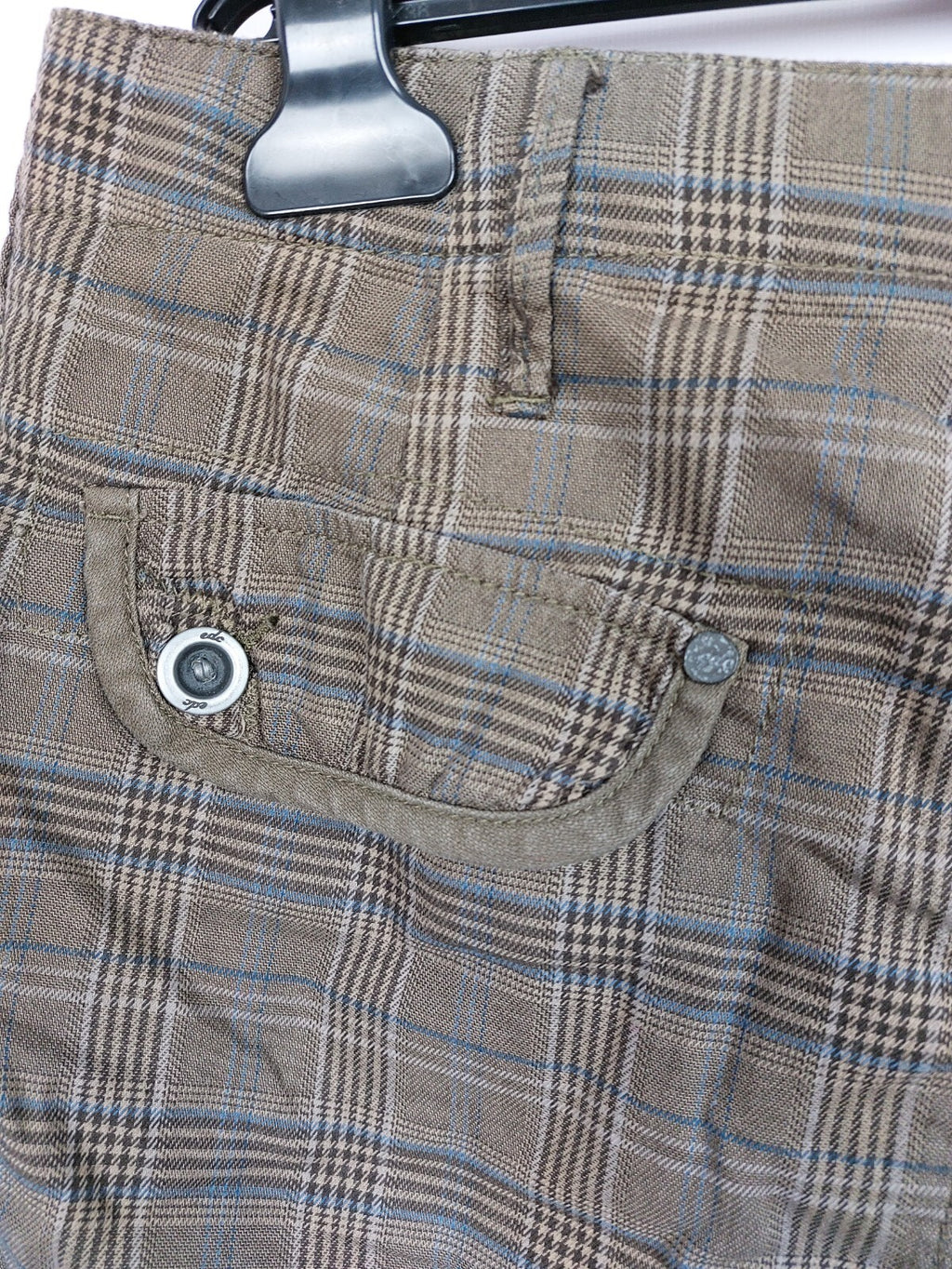 EK4435 Damen Rock von edc by Esprit, braun kariert, Gr. 386