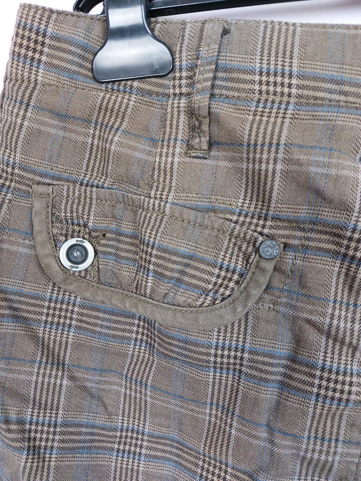 EK4435 Damen Rock von edc by Esprit, braun kariert, Gr. 386