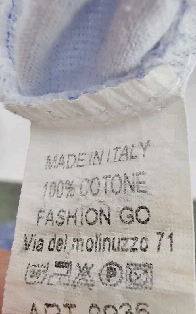 EK8900 Damen Kleid, Hellblau/weiß, Gr. Ca S3