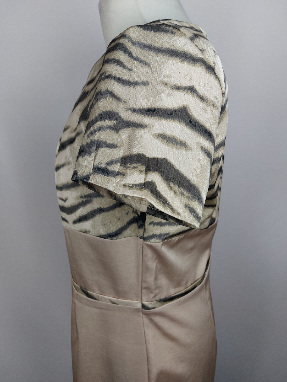 EK5045 Damen Kleid von Yawa, beige/grau, Gr. 424