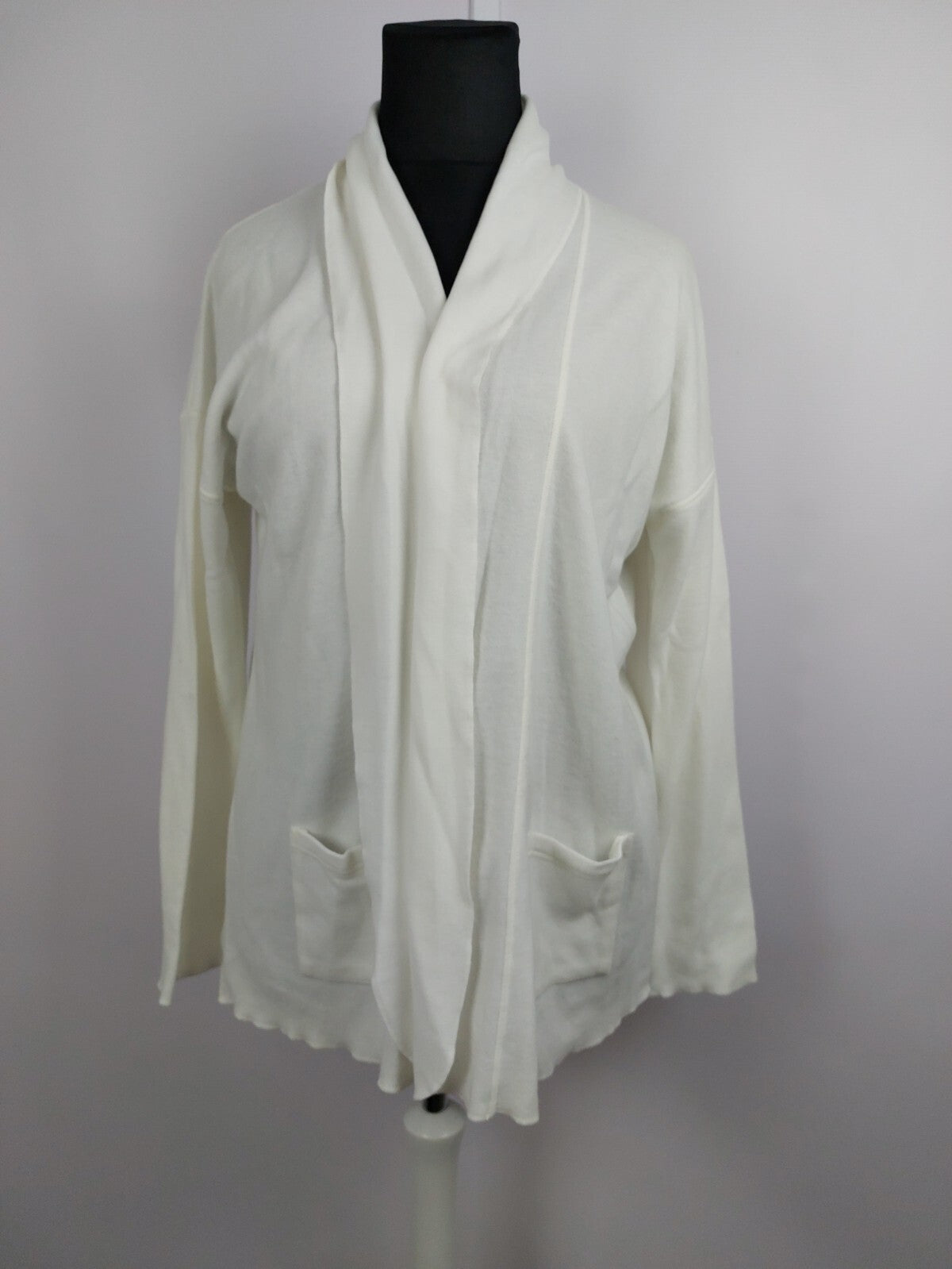 EK3668 Damen Cardigan von Lidea, wollweiß, Gr. S0