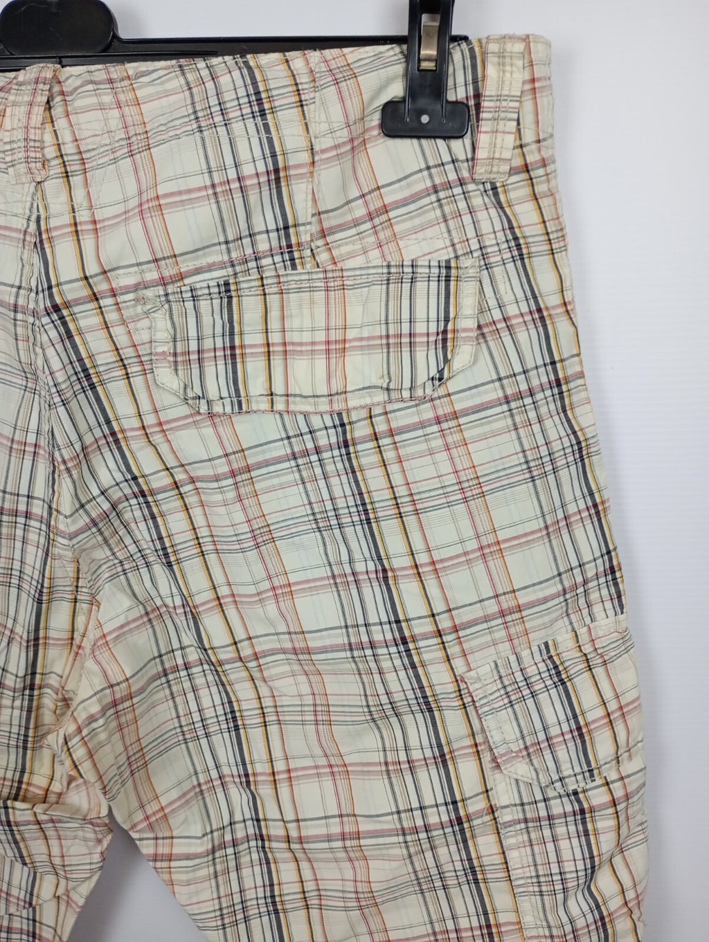 EK1497 Herren Bermudas von Knockout, beige, kariert, Gr. 347