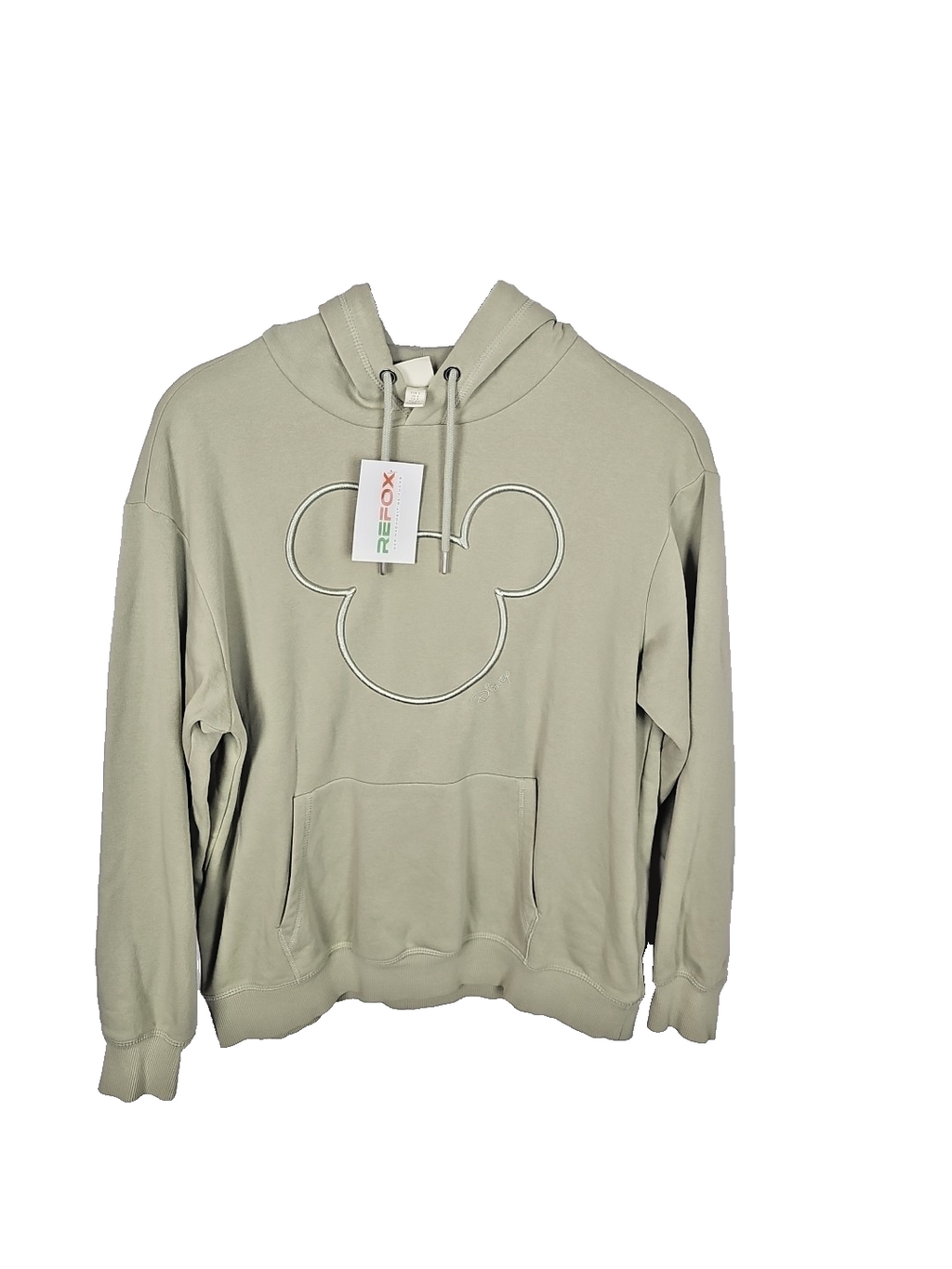 Damen Hoodie mit Kapuze Beige Gr S Ek 4264 Mickey Mouse H&M0