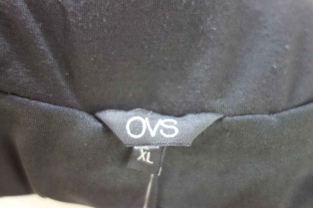 EK1919 Damen Blazer von OVS, schwarz mit rot & blauen Punkten, Gr. XL4