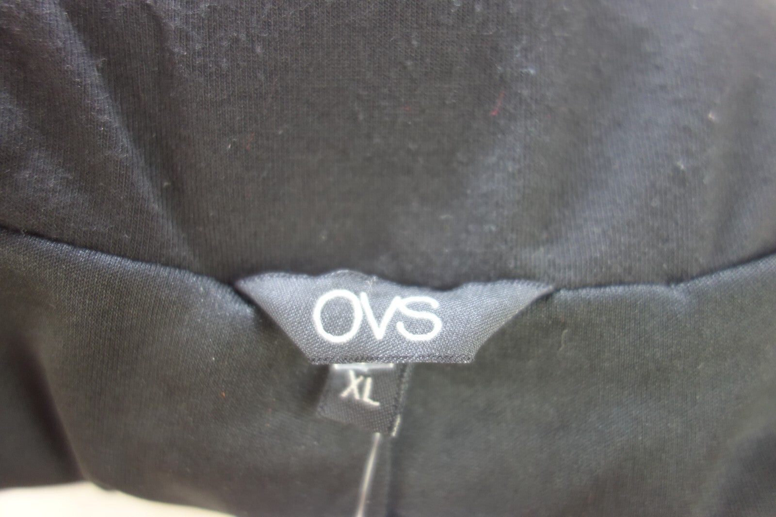 EK1919 Damen Blazer von OVS, schwarz mit rot & blauen Punkten, Gr. XL4