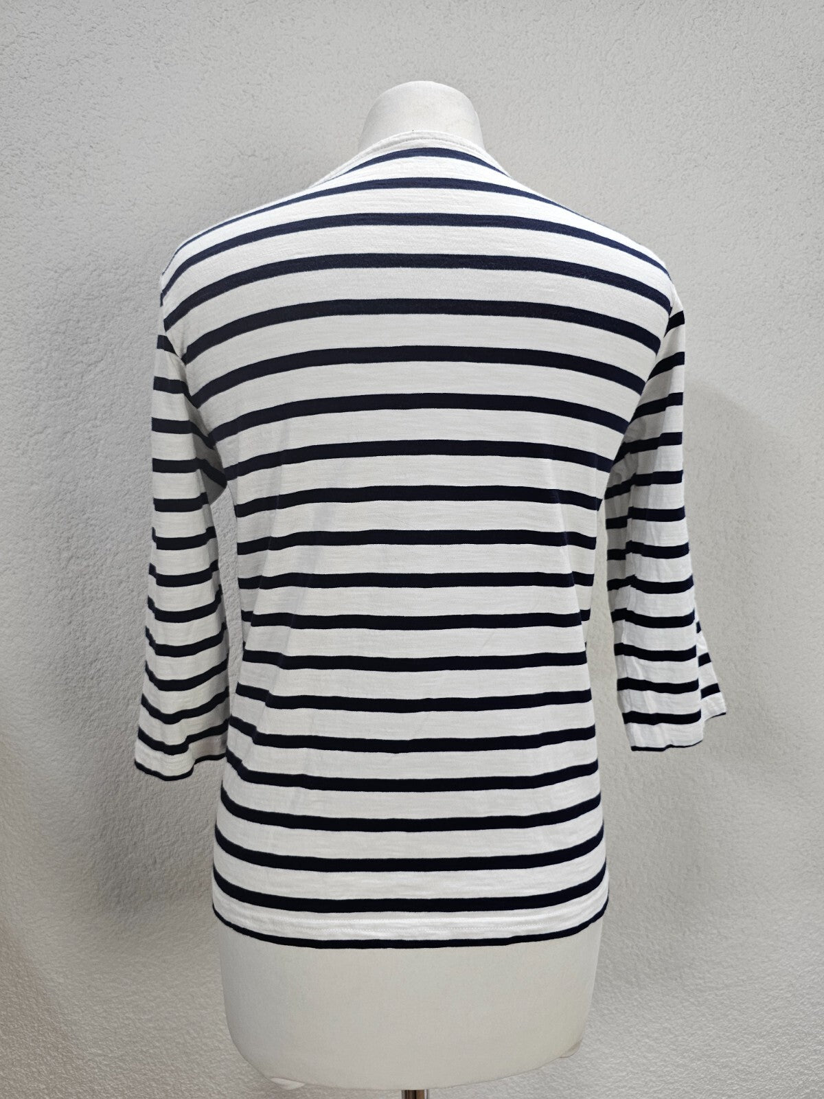 EK2112 Damen Shirt von Woman by Tchibo, weiß/blau gestreift, Gr. 36/384