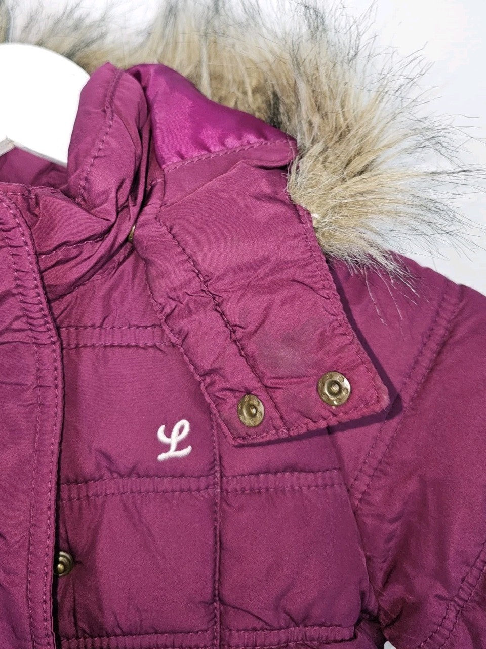 EK11198 Mädchen Jacke von L.O.G.G., Weinrot, Gr.981