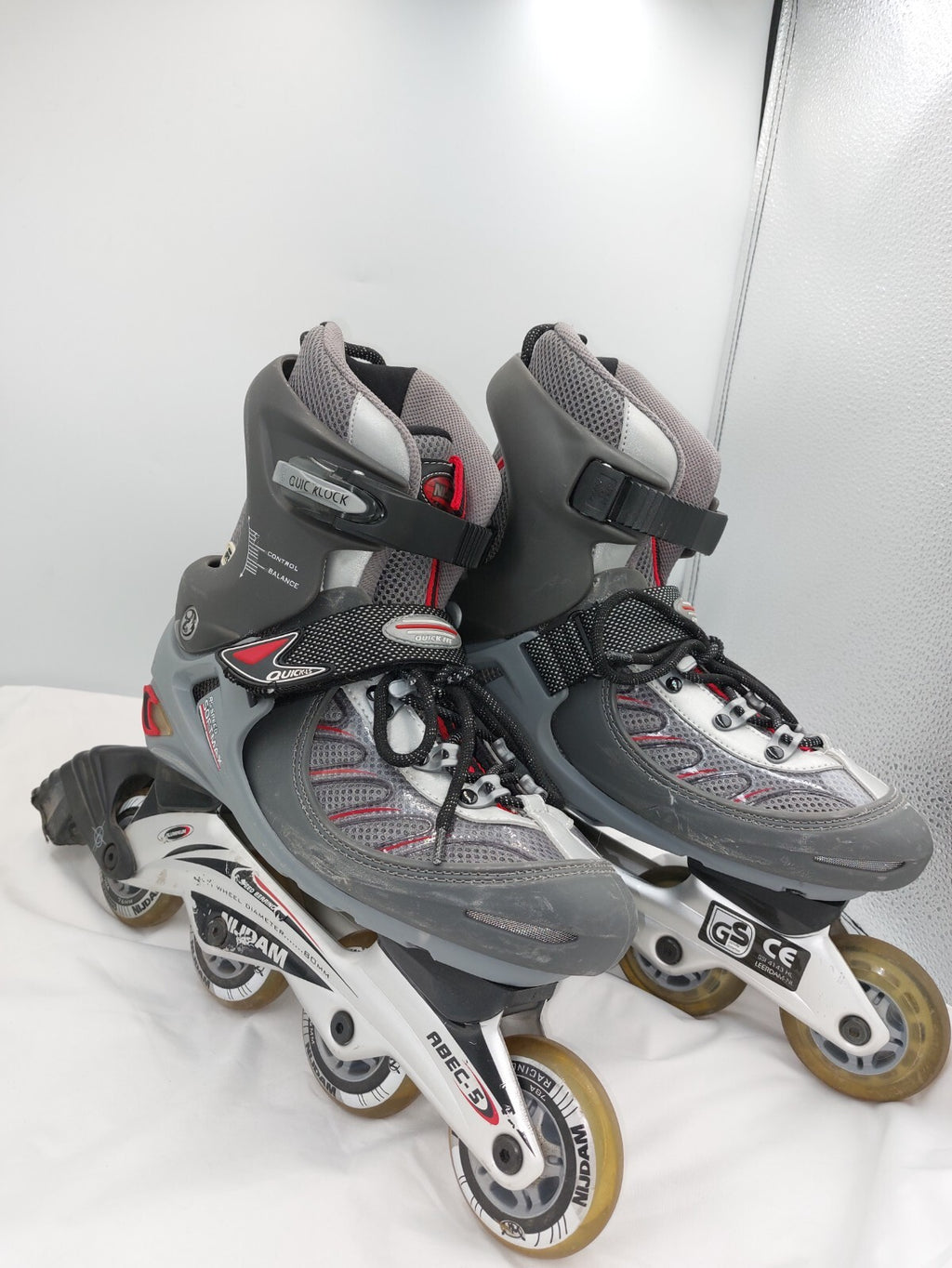 ES0326 Unisex Inlineskater von Nijdam, grau, Gr. 420